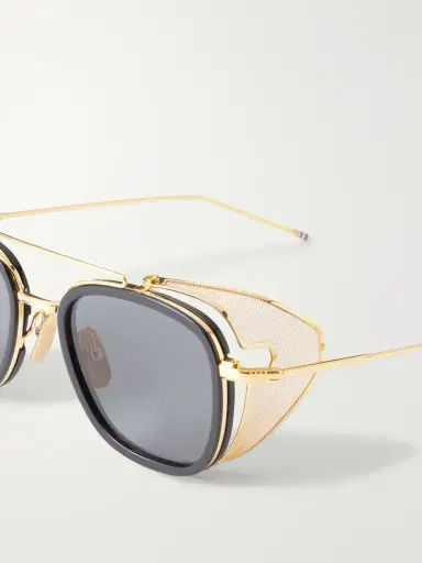 Thom Browne Round-Frame Silver-Tone Titanium Sunglasses - Men | Thumbnail 5 Thom Browne Round-Frame Silver-Tone Titanium Sunglasses - Men | Thumbnail 5