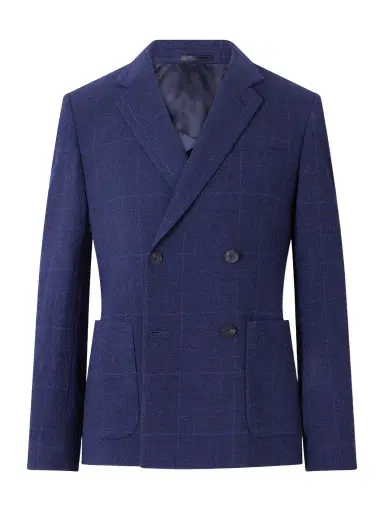 MR P. Double-Breasted Checked Wool-Blend Suit Jacket - Men | Thumbnail 1