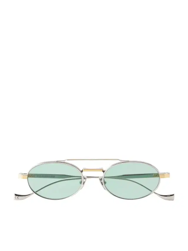 Cutler and Gross 1427 Round-Frame Silver-Tone Sunglasses - Men