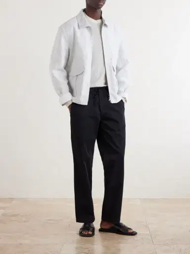 MR P. Checked Linen Blouson Jacket - Men | Thumbnail 2