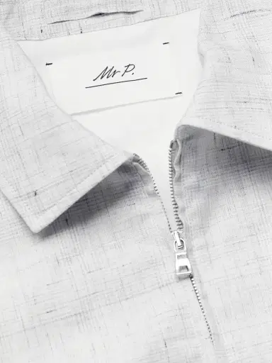 MR P. Checked Linen Blouson Jacket - Men | Thumbnail 6