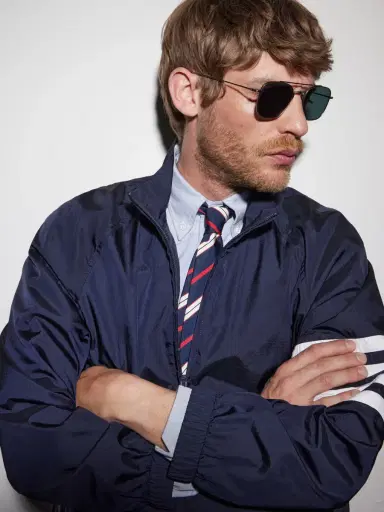 Thom Browne Aviator-Style Silver-Toned Sunglasses - Men | Thumbnail 2 Thom Browne Aviator-Style Silver-Toned Sunglasses - Men | Thumbnail 2