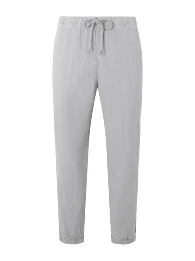 Straight-Leg Linen-Blend Canvas Drawstring Trousers - Men