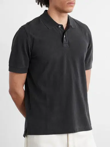 Drake's Stone-Washed Cotton-Piqué Polo Shirt - Men | Thumbnail 3