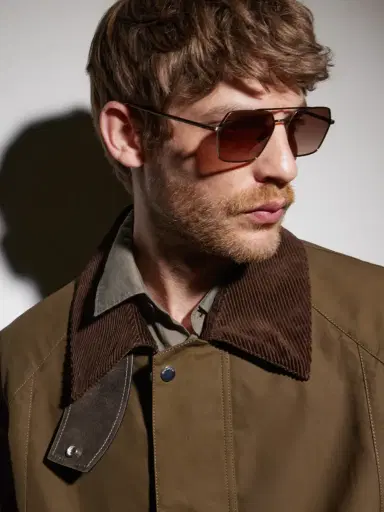 Garrett Leight California Optical Alta Hexagon-Frame Titanium Sunglasses - Men | Thumbnail 2