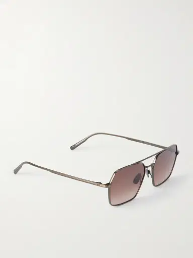 Garrett Leight California Optical Alta Hexagon-Frame Titanium Sunglasses - Men | Thumbnail 3