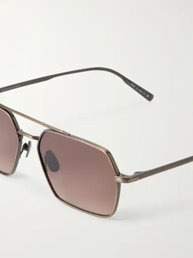 Garrett Leight California Optical Alta Hexagon-Frame Titanium Sunglasses - Men | Thumbnail 5