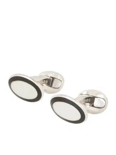 DEAKIN & FRANCIS Enamel Sterling Silver Cufflinks - Men | Thumbnail 1 DEAKIN & FRANCIS Enamel Sterling Silver Cufflinks - Men | Thumbnail 1