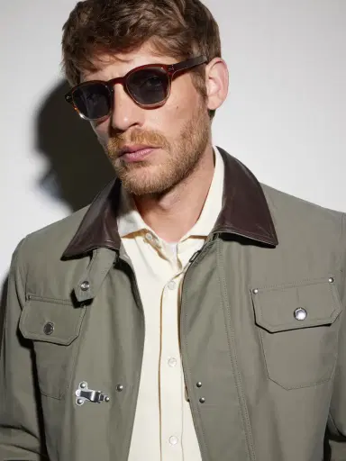 Brunello Cucinelli Round-Frame Acetate Sunglasses - Men | Thumbnail 2