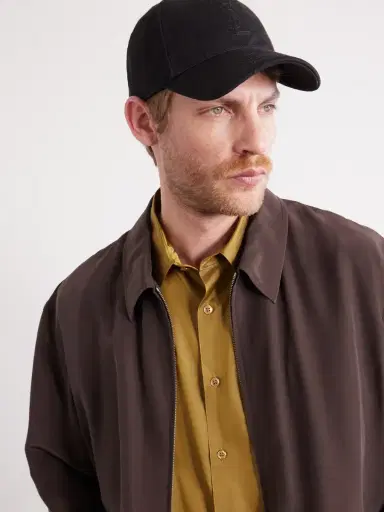 Saint Laurent Logo-Debossed Cotton-Twill Baseball Cap - Men | Thumbnail 3
