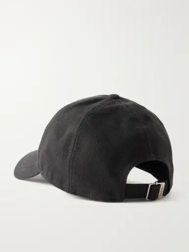 Saint Laurent Logo-Debossed Cotton-Twill Baseball Cap - Men | Thumbnail 4