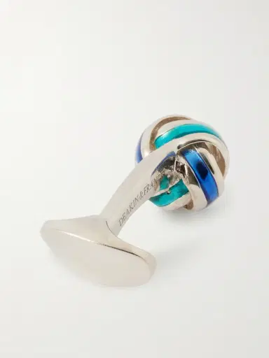 DEAKIN & FRANCIS Enamel Sterling Silver Cufflinks - Men | Thumbnail 3 DEAKIN & FRANCIS Enamel Sterling Silver Cufflinks - Men | Thumbnail 3
