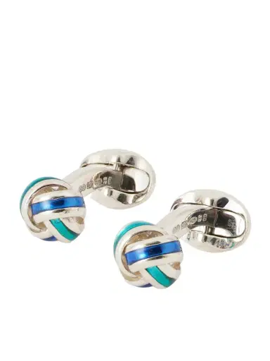 DEAKIN & FRANCIS Enamel Sterling Silver Cufflinks - Men | Thumbnail 1 DEAKIN & FRANCIS Enamel Sterling Silver Cufflinks - Men | Thumbnail 1