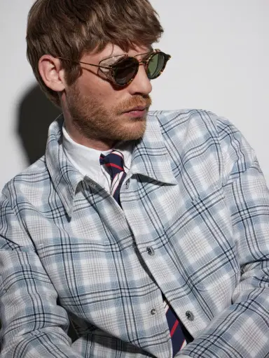 Thom Browne Round-Frame Gold-Tone Titanium and Tortoiseshell Acetate Sunglasses - Men | Thumbnail 4