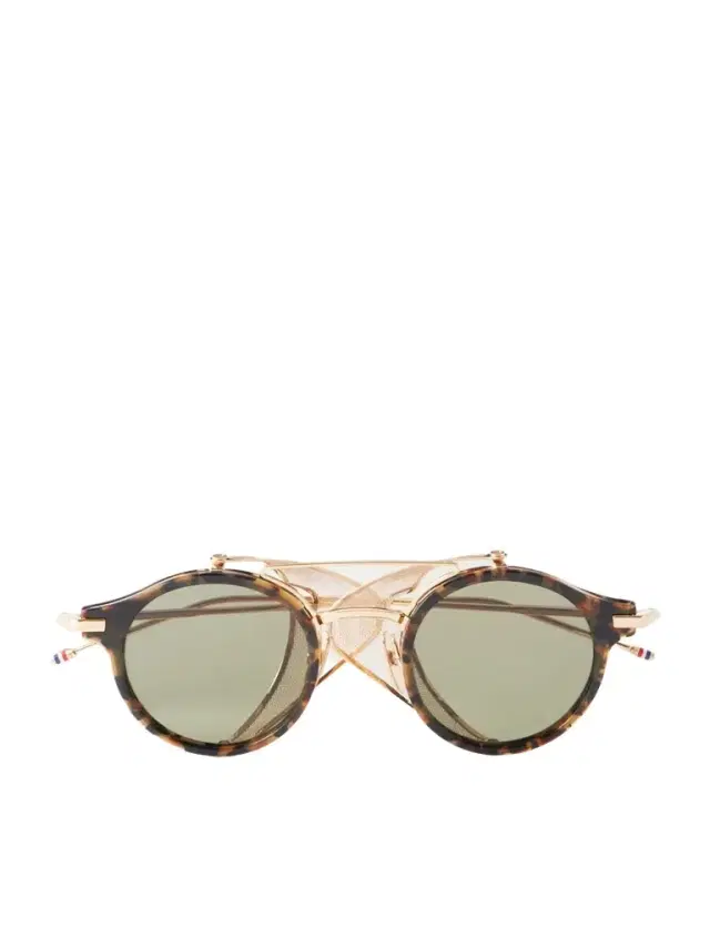 Thom Browne Round-Frame Gold-Tone Titanium and Tortoiseshell Acetate Sunglasses - Men