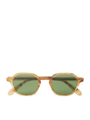 Garrett Leight California Optical Temescal Hexagon-Frame Acetate Sunglasses - Men | Thumbnail 1 Garrett Leight California Optical Temescal Hexagon-Frame Acetate Sunglasses - Men | Thumbnail 1