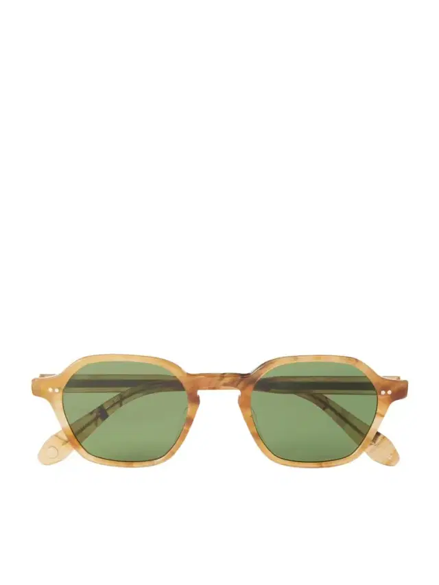 Garrett Leight California Optical Temescal Hexagon-Frame Acetate Sunglasses - Men