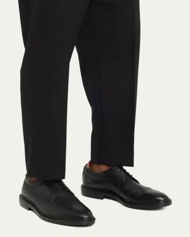 Thom Browne Men's Classic Long Wing Brogue Shoes | Thumbnail 2