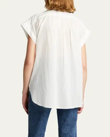 Nili Lotan Normandy Cotton Voile Blouse | Thumbnail 2