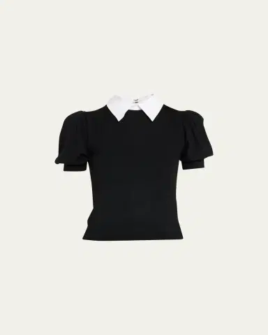 Alice + Olivia Chase Puff-Sleeve Detachable Collar Sweater | Thumbnail 5 Alice + Olivia Chase Puff-Sleeve Detachable Collar Sweater | Thumbnail 5