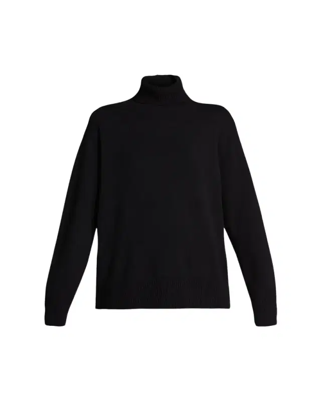 Stepny Wool-Cashmere Turtleneck Top