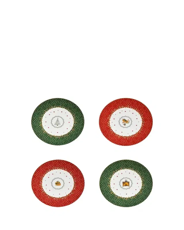 Bernardaud Assorted Salad Plates, Set of 4