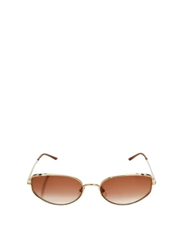 Cartier Panthere Metal Cat-Eye Sunglasses