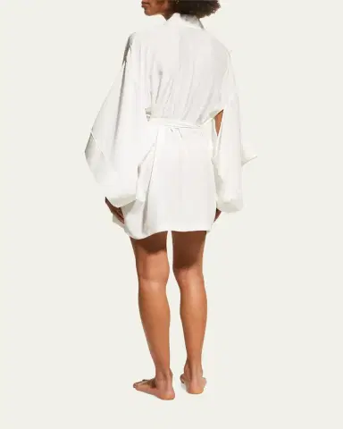 Kiki de Montparnasse Muse Silk Kimono Robe | Thumbnail 2