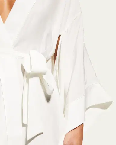 Kiki de Montparnasse Muse Silk Kimono Robe | Thumbnail 4