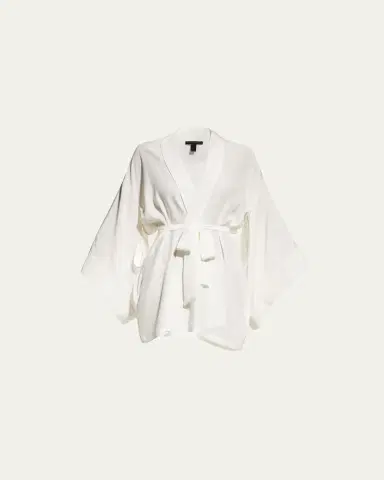 Kiki de Montparnasse Muse Silk Kimono Robe | Thumbnail 5