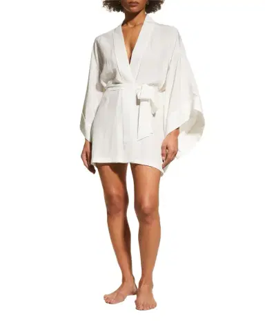Kiki de Montparnasse Muse Silk Kimono Robe | Thumbnail 1