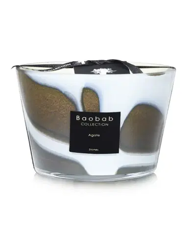 Baobab Collection Max Stone Agate Scented Candle, 3.9" | Thumbnail 2