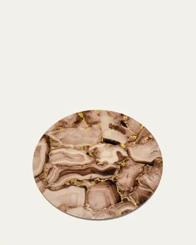 Nomi K Blush Stone Lacquer Round Coasters, Set of 6 | Thumbnail 3