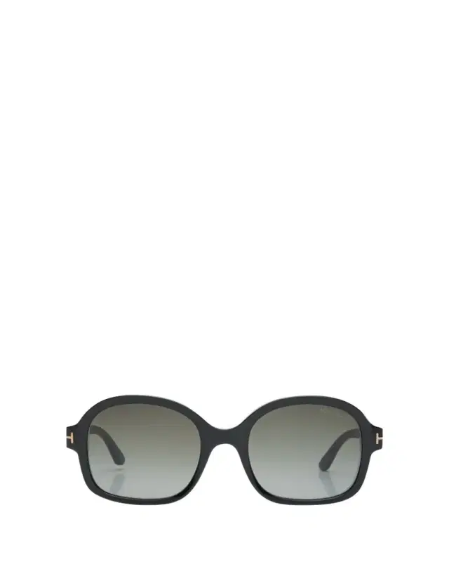 Delphine-02 Gradient Round Acetate Sunglasses