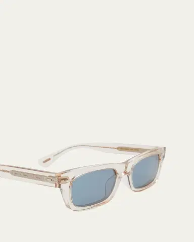 Oliver Peoples Semi-Transparent Acetate & Crystal Rectangle Sunglasses | Thumbnail 4 Oliver Peoples Semi-Transparent Acetate & Crystal Rectangle Sunglasses | Thumbnail 4