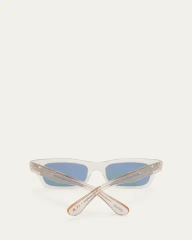 Oliver Peoples Semi-Transparent Acetate & Crystal Rectangle Sunglasses | Thumbnail 5 Oliver Peoples Semi-Transparent Acetate & Crystal Rectangle Sunglasses | Thumbnail 5
