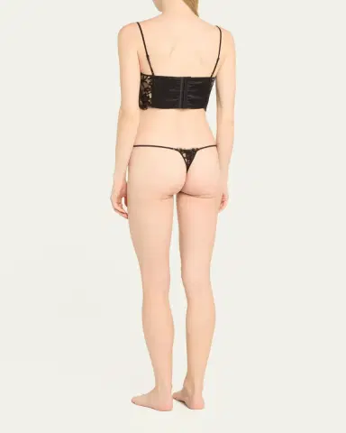 Kiki De Montparnasse Camille Scalloped Lace Longline Bra | Thumbnail 3 Kiki De Montparnasse Camille Scalloped Lace Longline Bra | Thumbnail 3