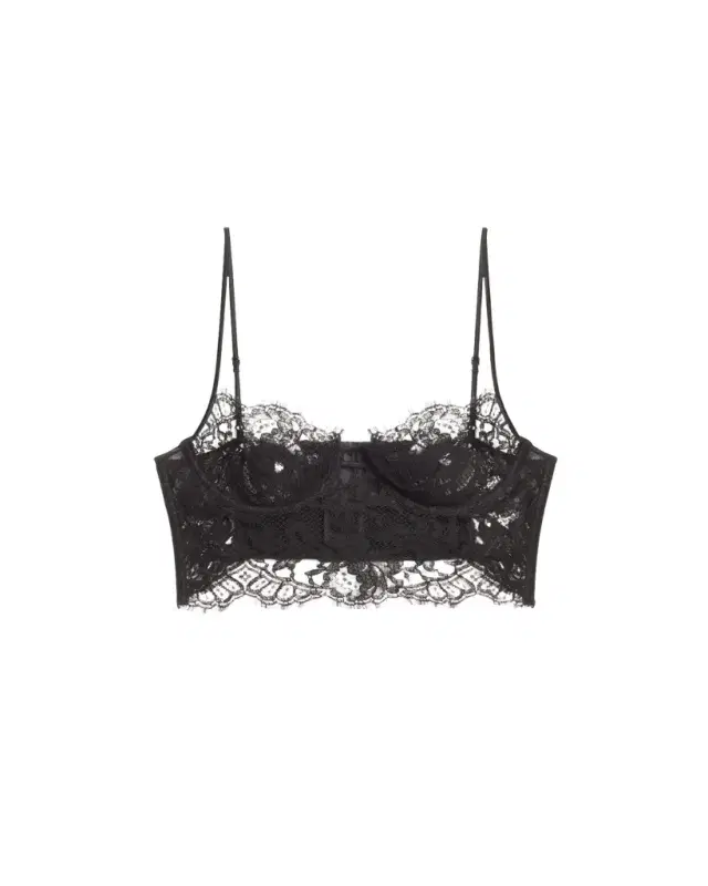 Camille Scalloped Lace Longline Bra