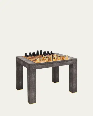 AERIN Faux Shagreen Chess Side Table | Thumbnail 2 AERIN Faux Shagreen Chess Side Table | Thumbnail 2