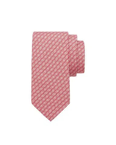 Ferragamo Men's Gancini Stripe Silk Tie | Thumbnail 1