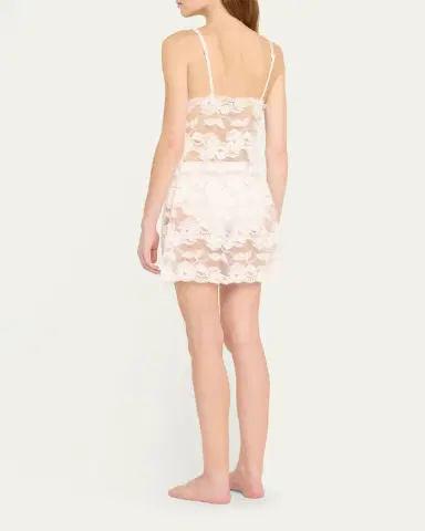 Josie Natori Imagine Deep V-Neck Lace Chemise | Thumbnail 3 Josie Natori Imagine Deep V-Neck Lace Chemise | Thumbnail 3