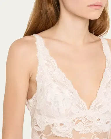 Josie Natori Imagine Deep V-Neck Lace Chemise | Thumbnail 5 Josie Natori Imagine Deep V-Neck Lace Chemise | Thumbnail 5