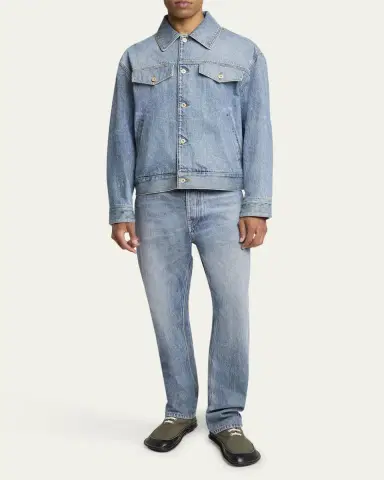 Loewe Men's Jeans with Leather Patch | Thumbnail 2
