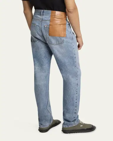 Loewe Men's Jeans with Leather Patch | Thumbnail 3