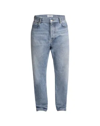 Loewe Men's Jeans with Leather Patch | Thumbnail 1