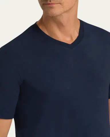 Hanro Men's Casual V-Neck T-Shirt | Thumbnail 4