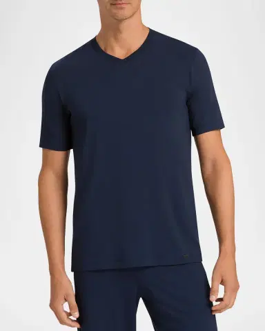 Hanro Men's Casual V-Neck T-Shirt | Thumbnail 5