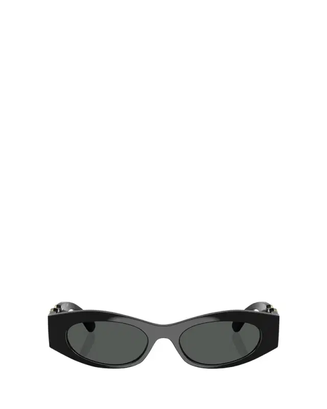 Versace Medusa Embellished Oval Plastic Sunglasses, 51MM