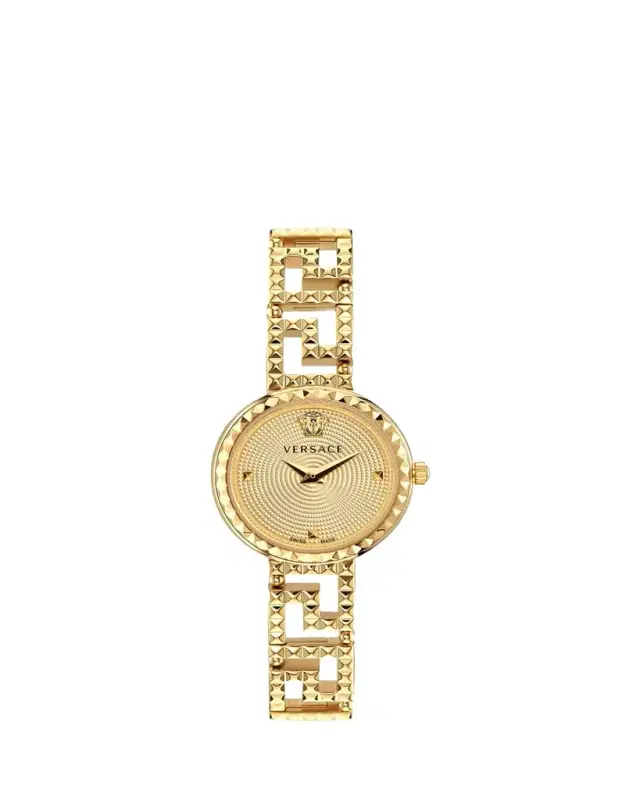 28mm Greca Goddess Watch with Bracelet Strap, Gold Plated