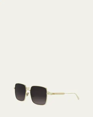 Dior Cannage S1U Square Metal Sunglasses | Thumbnail 2